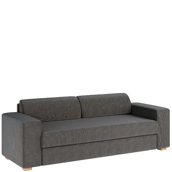 MONROE rošt, pohovka celočalouněná, látka B 06 šedý melír